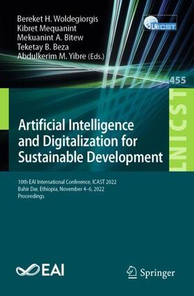 Woldegiorgis / Mequanint / Yibre |  Artificial Intelligence and Digitalization for Sustainable Development | Buch |  Sack Fachmedien