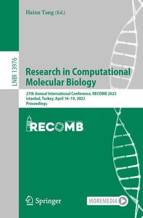 Tang |  Research in Computational Molecular Biology | Buch |  Sack Fachmedien