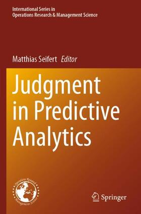 Seifert |  Judgment in Predictive Analytics | Buch |  Sack Fachmedien