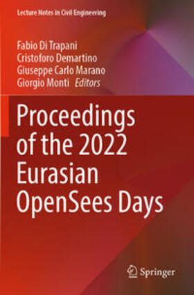 Di Trapani / Monti / Demartino |  Proceedings of the 2022 Eurasian OpenSees Days | Buch |  Sack Fachmedien