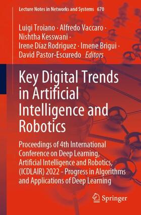 Troiano / Vaccaro / Pastor-Escuredo |  Key Digital Trends in Artificial Intelligence and Robotics | Buch |  Sack Fachmedien