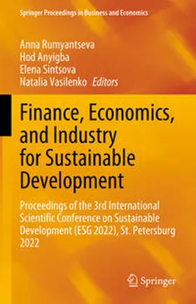 Rumyantseva / Anyigba / Sintsova |  Finance, Economics, and Industry for Sustainable Development | eBook | Sack Fachmedien