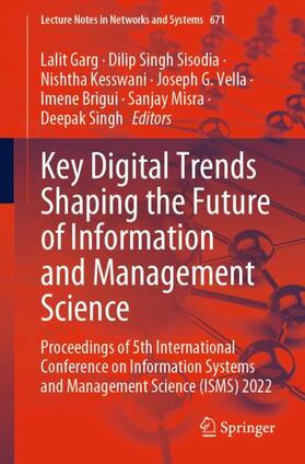 Garg / Sisodia / Kesswani |  Key Digital Trends Shaping the Future of Information and Management Science | Buch |  Sack Fachmedien