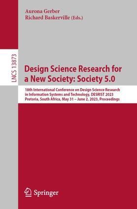 Baskerville / Gerber |  Design Science Research for a New Society: Society 5.0 | Buch |  Sack Fachmedien