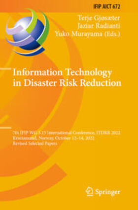 Gjøsæter / Murayama / Radianti |  Information Technology in Disaster Risk Reduction | Buch |  Sack Fachmedien