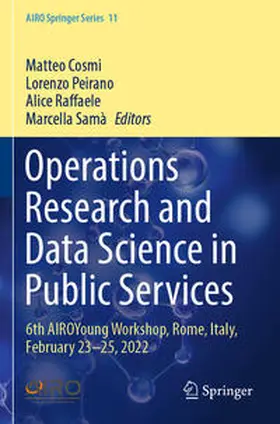 Cosmi / Samà / Peirano |  Operations Research and Data Science in Public Services | Buch |  Sack Fachmedien