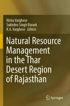 Varghese / Burark |  Natural Resource Management in the Thar Desert Region of Rajasthan | Buch |  Sack Fachmedien