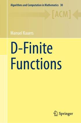 Kauers |  D-Finite Functions | Buch |  Sack Fachmedien