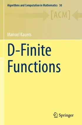 Kauers |  D-Finite Functions | Buch |  Sack Fachmedien