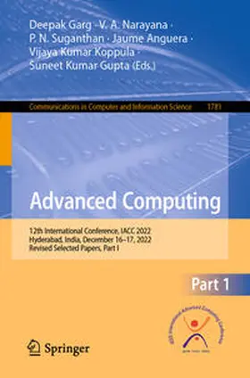 Garg / Narayana / Suganthan |  Advanced Computing | eBook | Sack Fachmedien