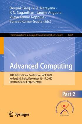 Garg / Narayana / Gupta |  Advanced Computing | Buch |  Sack Fachmedien