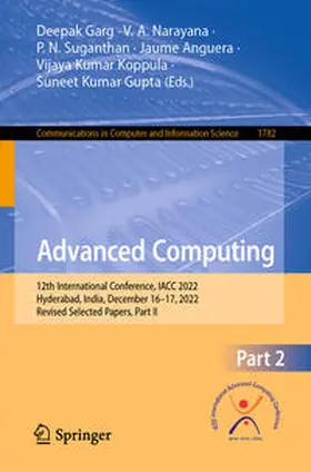 Garg / Narayana / Suganthan |  Advanced Computing | eBook | Sack Fachmedien