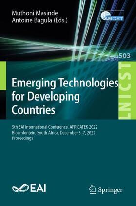 Bagula / Masinde |  Emerging Technologies for Developing Countries | Buch |  Sack Fachmedien