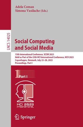 Vasilache / Coman |  Social Computing and Social Media | Buch |  Sack Fachmedien