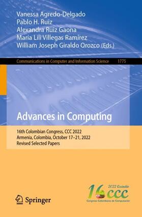 Agredo-Delgado / Ruiz / Giraldo Orozco |  Advances in Computing | Buch |  Sack Fachmedien