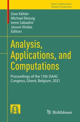 Kähler / Vindas / Reissig |  Analysis, Applications, and Computations | Buch |  Sack Fachmedien