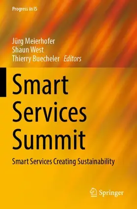 Meierhofer / Buecheler / West |  Smart Services Summit | Buch |  Sack Fachmedien