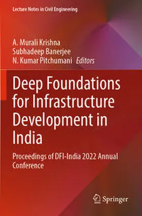 Krishna / Pitchumani / Banerjee |  Deep Foundations for Infrastructure Development in India | Buch |  Sack Fachmedien