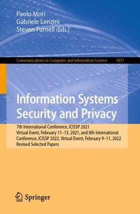 Mori / Furnell / Lenzini |  Information Systems Security and Privacy | Buch |  Sack Fachmedien