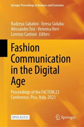 Sabatini / Sádaba / Cantoni |  Fashion Communication in the Digital Age | Buch |  Sack Fachmedien