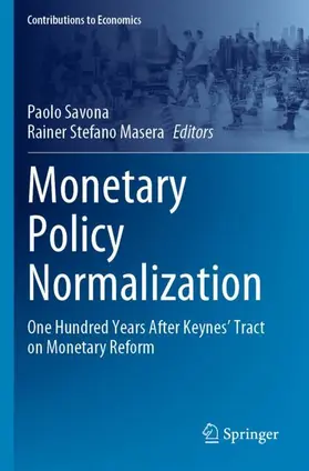 Masera / Savona |  Monetary Policy Normalization | Buch |  Sack Fachmedien