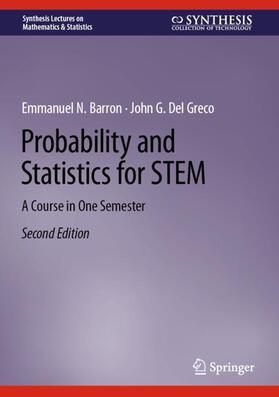 Del Greco / Barron |  Probability and Statistics for STEM | Buch |  Sack Fachmedien