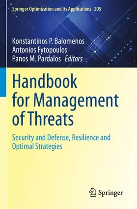 Balomenos / Pardalos / Fytopoulos |  Handbook for Management of Threats | Buch |  Sack Fachmedien