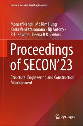 Nehdi / Hung / Venkataramana |  Proceedings of SECON¿23 | Buch |  Sack Fachmedien