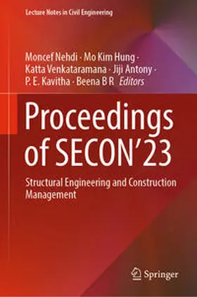 Nehdi / Hung / Venkataramana |  Proceedings of SECON’23 | eBook | Sack Fachmedien