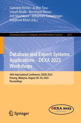 Kotsis / Tjoa / Khalil |  Database and Expert Systems Applications - DEXA 2023 Workshops | Buch |  Sack Fachmedien