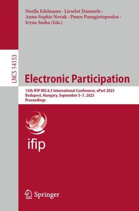 Edelmann / Danneels / Susha |  Electronic Participation | Buch |  Sack Fachmedien