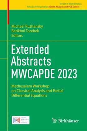 Torebek / Ruzhansky |  Extended Abstracts MWCAPDE 2023 | Buch |  Sack Fachmedien