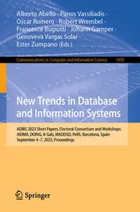 Abelló / Vassiliadis / Romero |  New Trends in Database and Information Systems | eBook | Sack Fachmedien