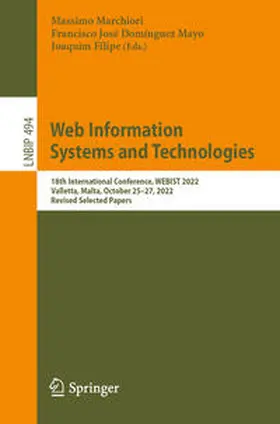 Marchiori / Domínguez Mayo / Filipe | Web Information Systems and Technologies | E-Book | sack.de