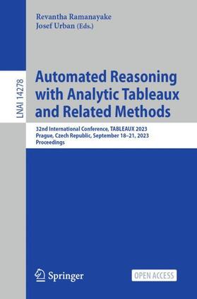 Urban / Ramanayake |  Automated Reasoning with Analytic Tableaux and Related Methods | Buch |  Sack Fachmedien