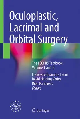 Quaranta Leoni / Verity / Paridaens |  Oculoplastic, Lacrimal and Orbital Surgery | Buch |  Sack Fachmedien