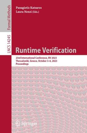 Nenzi / Katsaros |  Runtime Verification | Buch |  Sack Fachmedien