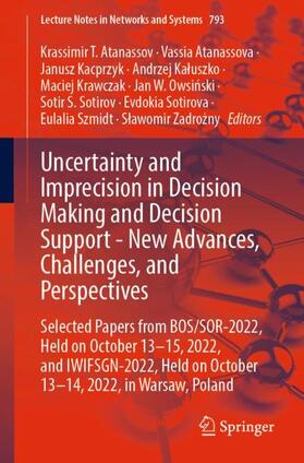 Atanassov / Krawczak / Atanassova |  Uncertainty and Imprecision in Decision Making and Decision Support - New Advances, Challenges, and Perspectives | Buch |  Sack Fachmedien