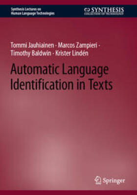 Jauhiainen / Zampieri / Baldwin |  Automatic Language Identification in Texts | eBook | Sack Fachmedien