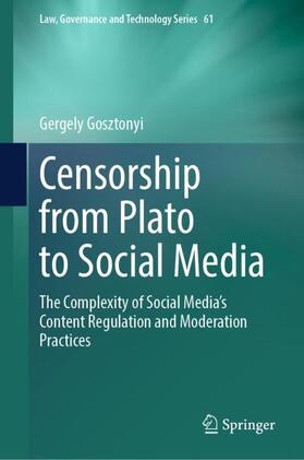 Gosztonyi |  Censorship from Plato to Social Media | Buch |  Sack Fachmedien