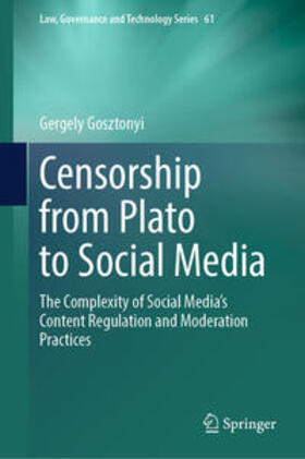 Gosztonyi |  Censorship from Plato to Social Media | eBook | Sack Fachmedien