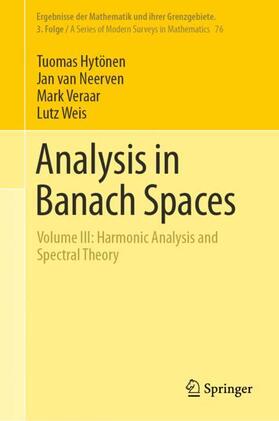 Hytönen / Weis / van Neerven |  Analysis in Banach Spaces | Buch |  Sack Fachmedien