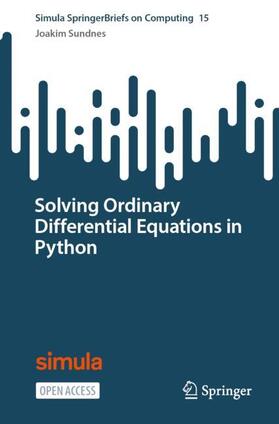 Sundnes |  Solving Ordinary Differential Equations in Python | Buch |  Sack Fachmedien
