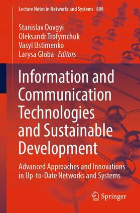 Dovgyi / Globa / Trofymchuk |  Information and Communication Technologies and Sustainable Development | Buch |  Sack Fachmedien