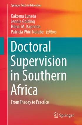 Luneta / Nalube / Golding |  Doctoral Supervision in Southern Africa | Buch |  Sack Fachmedien