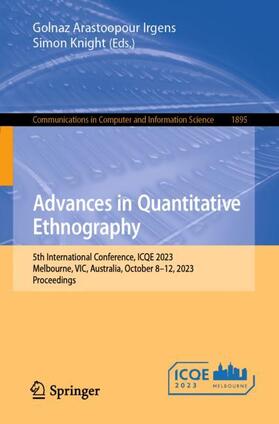 Knight / Arastoopour Irgens |  Advances in Quantitative Ethnography | Buch |  Sack Fachmedien