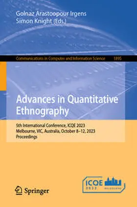 Arastoopour Irgens / Knight |  Advances in Quantitative Ethnography | eBook | Sack Fachmedien