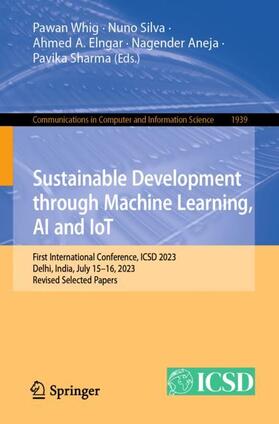 Whig / Silva / Sharma |  Sustainable Development through Machine Learning, AI and IoT | Buch |  Sack Fachmedien