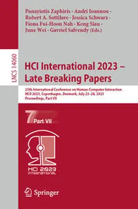 Zaphiris / Ioannou / Sottilare |  HCI International 2023 – Late Breaking Papers | eBook | Sack Fachmedien