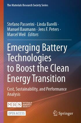 Passerini / Barelli / Weil |  Emerging Battery Technologies to Boost the Clean Energy Transition | Buch |  Sack Fachmedien